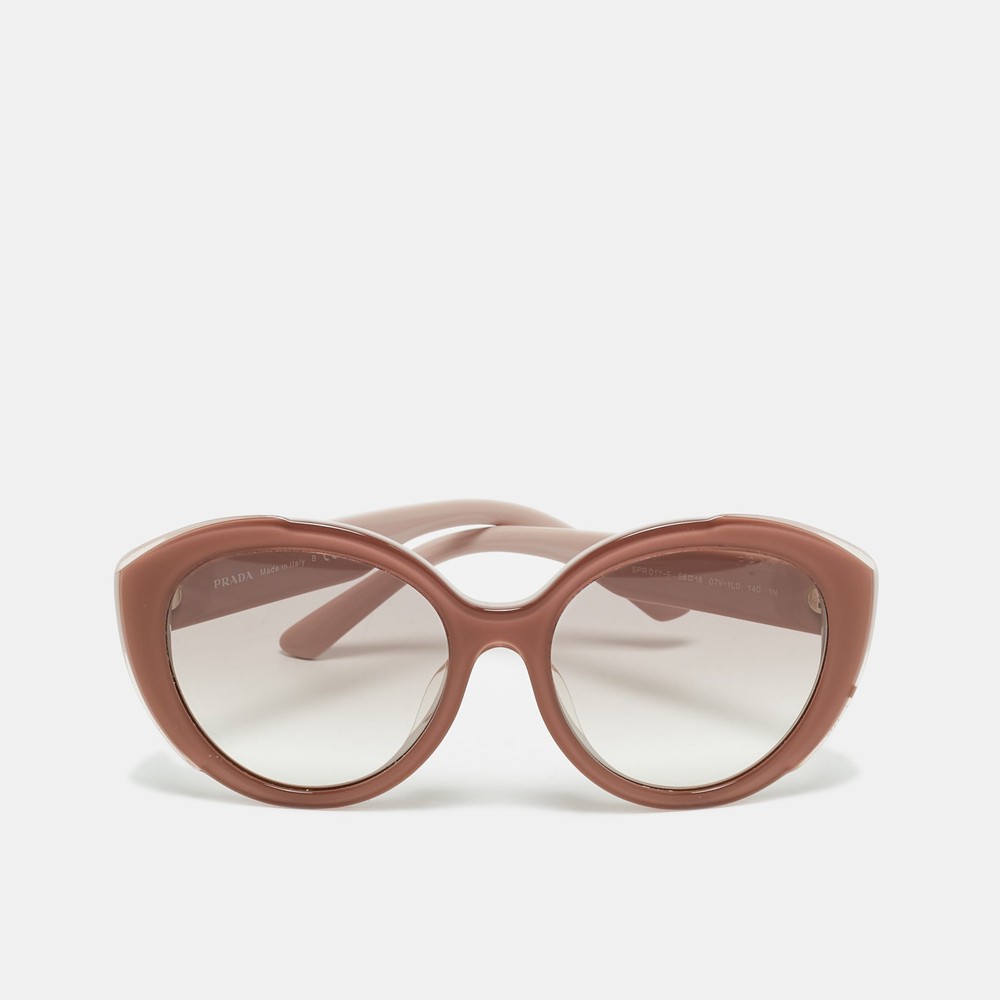 Prada Mauve/Light Grey Gradient SPR 01Y-F Oversized Sunglasses