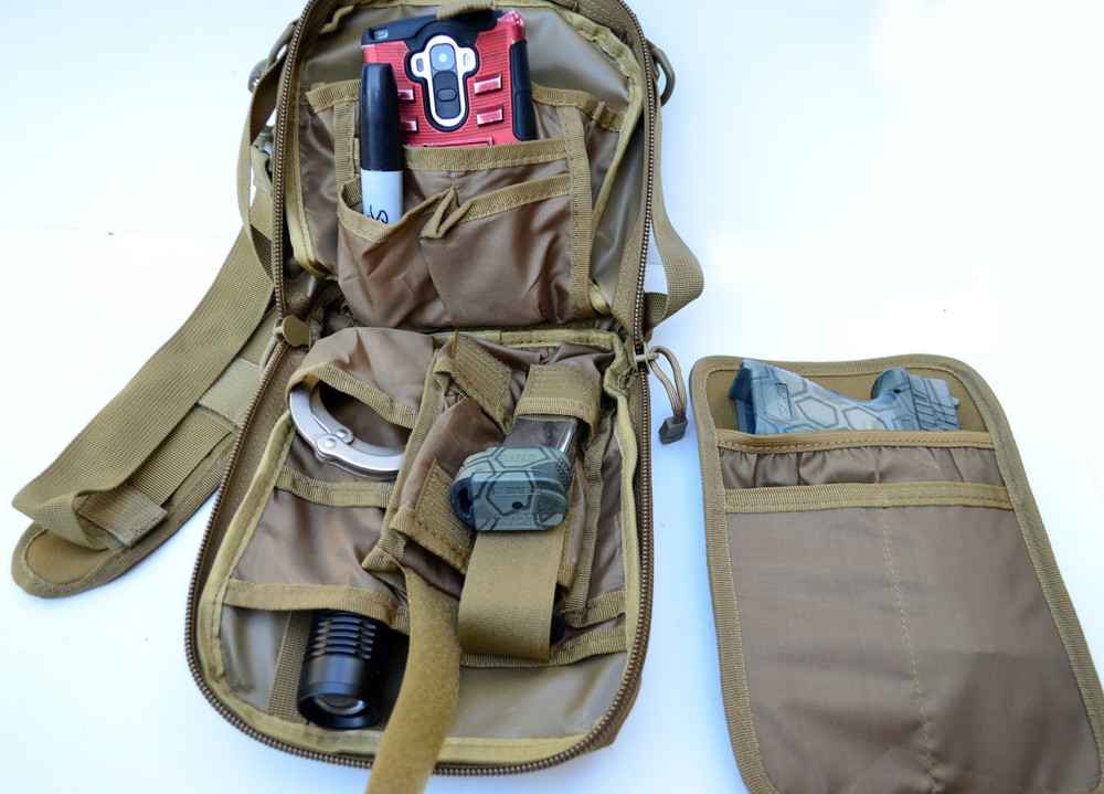 Acid Tactical® Molle Pistol Gun Case Concealed carry Range Bag Utility Pouch-image