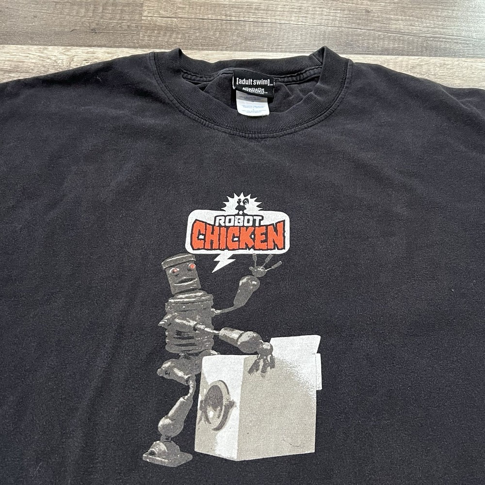 Vintage Cartoon Network Adult Swim Robot Chicken T-Shirt Men’s Large
