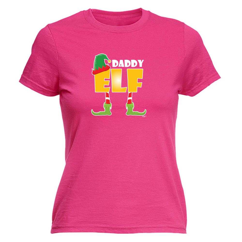 Christmas Elf Daddy - Womens T Shirt Funny T-Shirt Novelty gift tshirt
