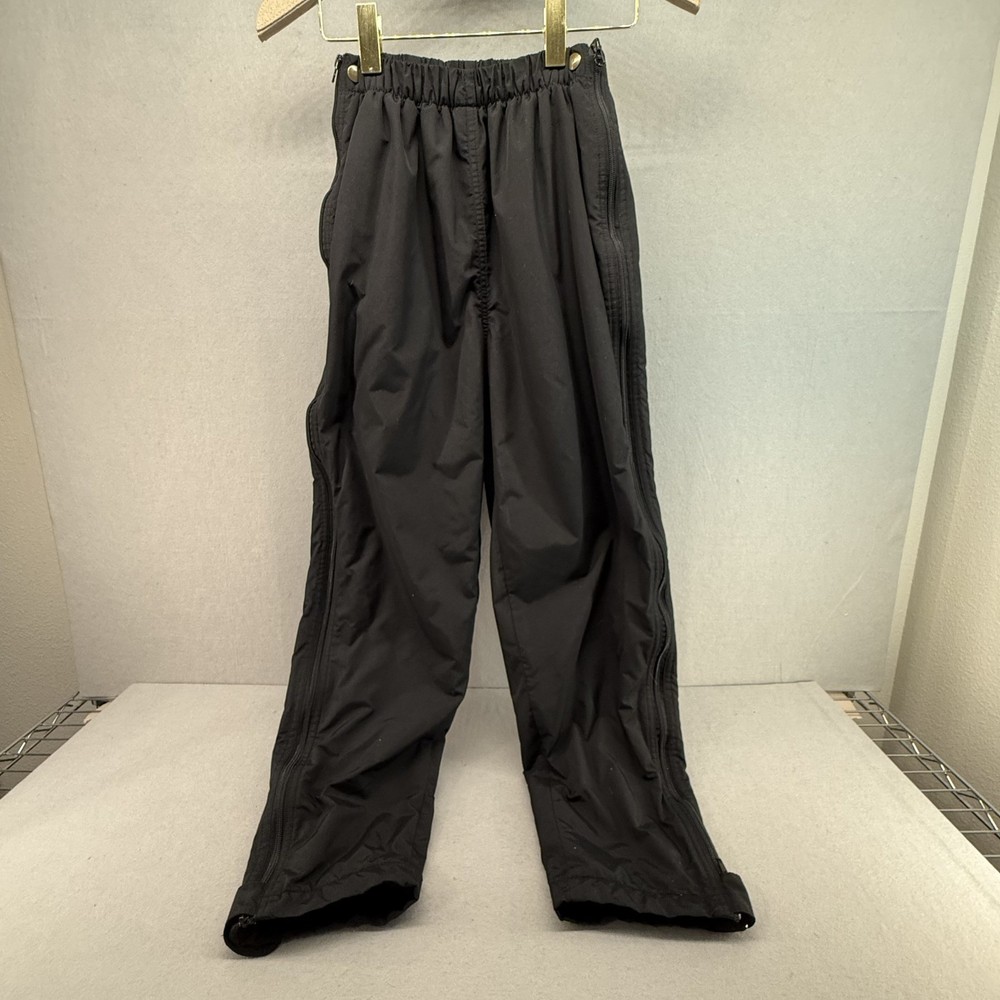 VTG L.L. Bean Thinsulate Insulated Ski Pants Womens S Small Full Zip Black Snow