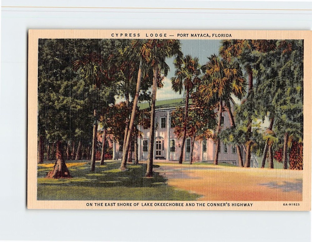 Postcard Cypress Lodge Port Mayaca Florida USA