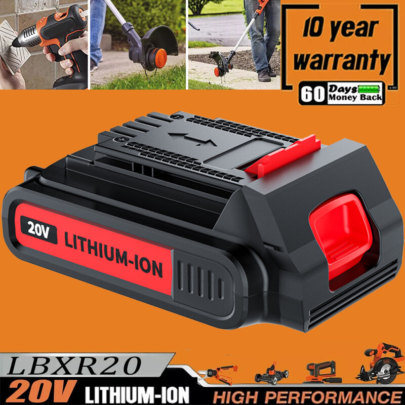 20V Max Lithium Battery for Black+Decker LBXR20 LBX20 1500mAh 1-Pack