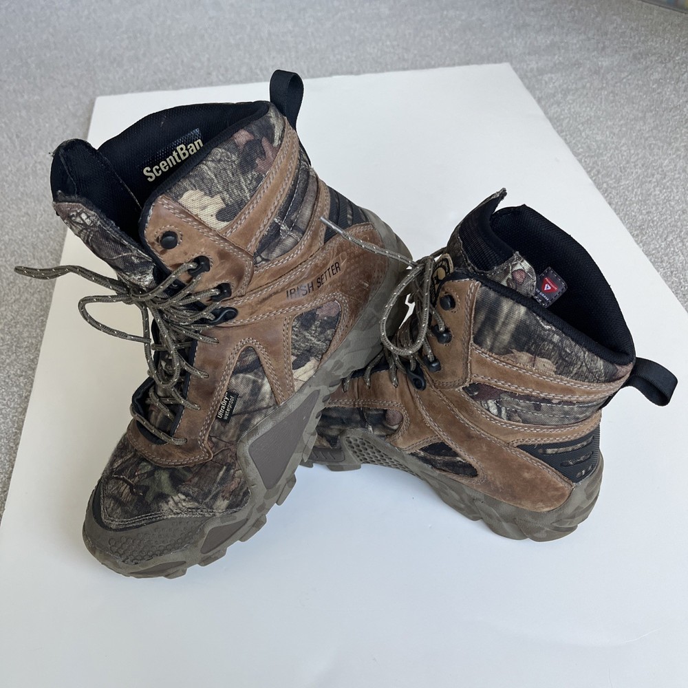 Red Wing Irish Setter Mens Size 10 D Waterproof Camo Hunting Boots