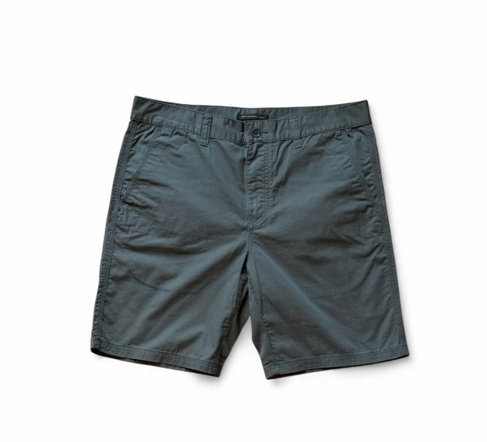 John Varvatos Shorts Men 34 Gray Straight Casual Chino Casual Outdoor Adult