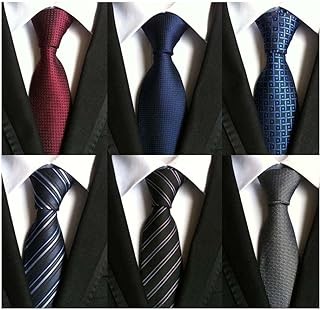 Lot 6 PCS Classic Men's Silk Tie Necktie Woven JACQUARD Neck Ties