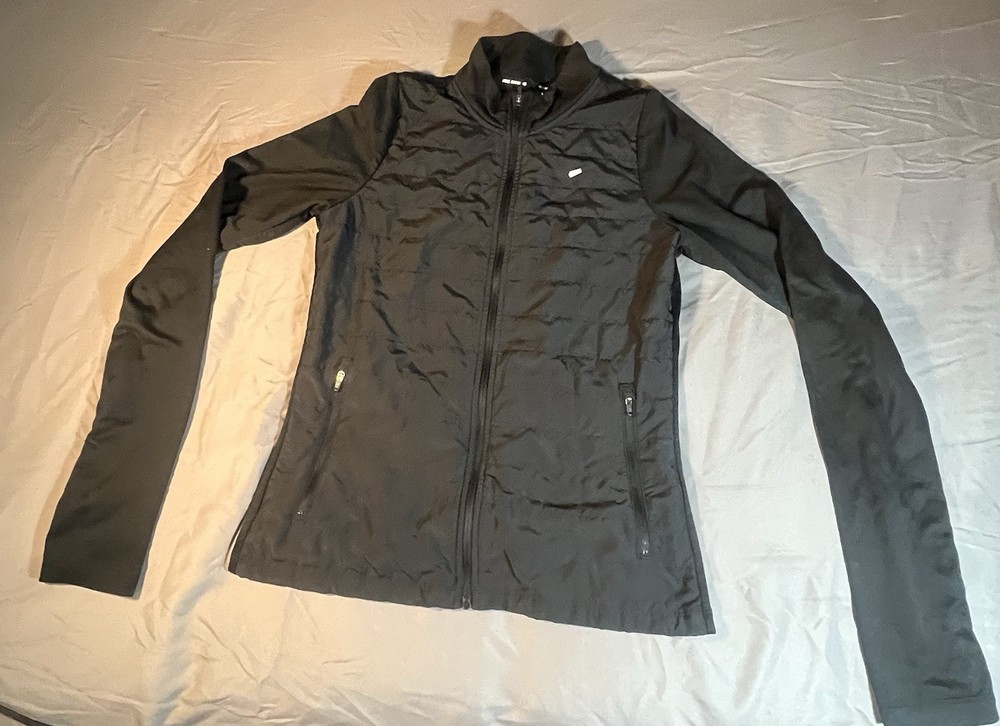 Nike Therma Fit Full Zip Jacket Lightweight Women Size Small Black Running