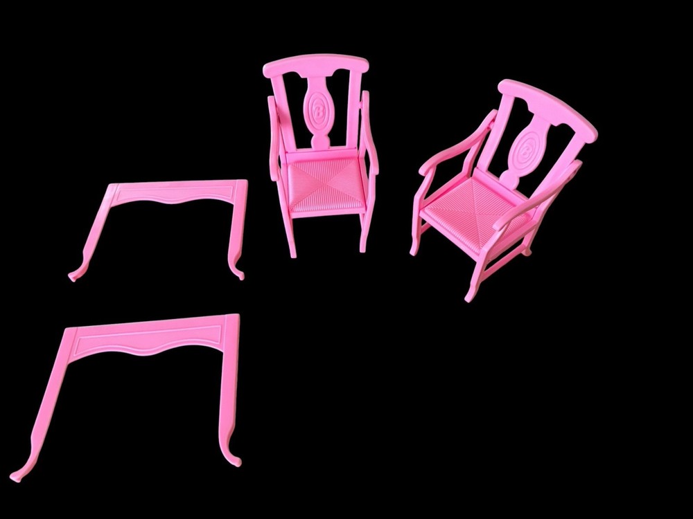 Vintage 1995 Barbie So Much To Do Table Legs #67150 Dining Chairs Replacement