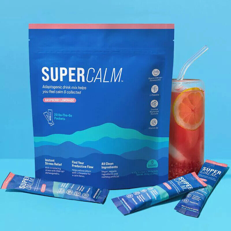 Supercalm Powdered Drink Mix,L Theanine, Ksm-66 Ashwagandha, Magnesium Glycinate