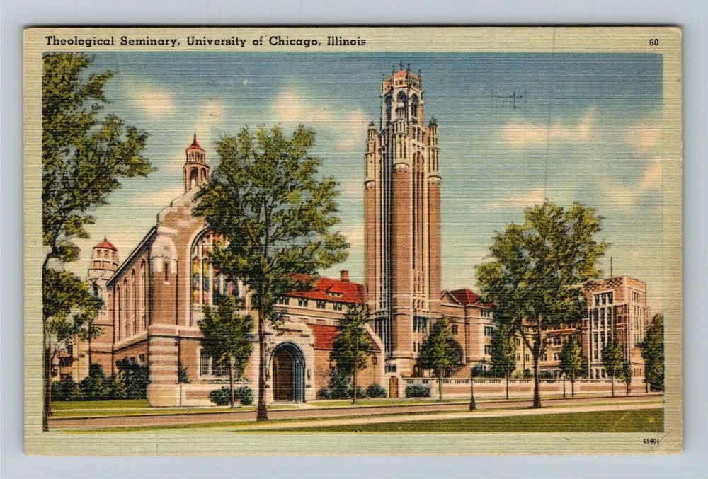 Chicago IL-Illinois, Theological Seminary, University, Vintage Postcard