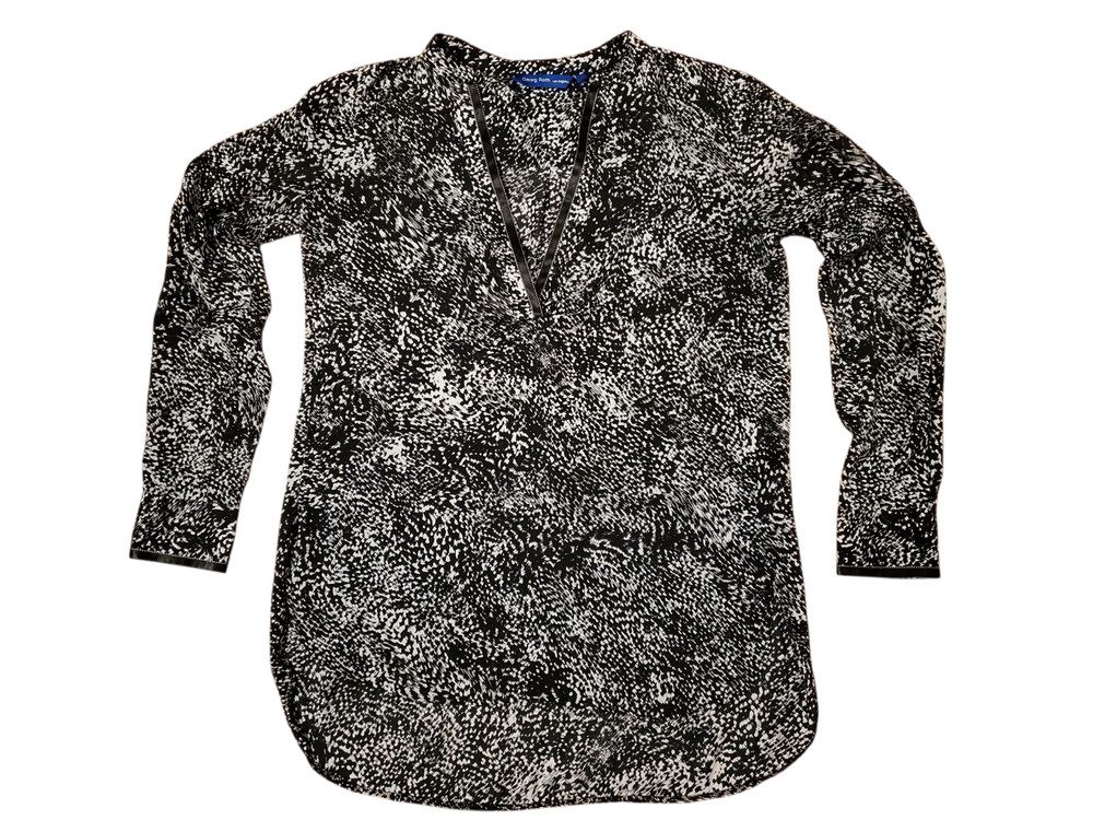 Women's George Roth Short Front Long Back Pullover Shirt Ladies Size Small