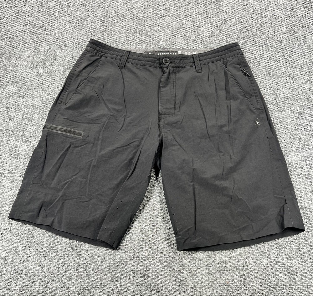 Ripcurl Boardwalk Board Shorts Men’s 32 Black Walkshort Hybrid Casual Surfer