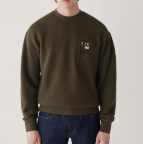 Frank And Oak Men's Explorer Regular Fit Polar Fleece Sweater XL $129   1120900