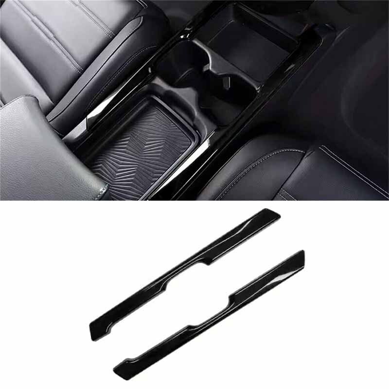 For Honda CR-V CRV Gear Shift Both Side Strip Cover Trim Bright Black 2021-2022