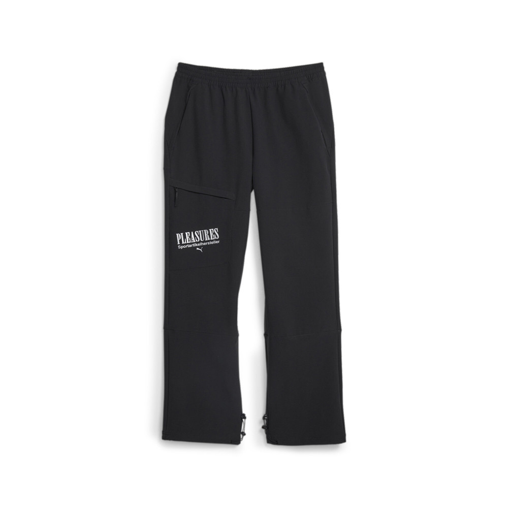 Puma X Pleasures Black Cargo Pants for Men Athletic Casual Bottoms 62088101