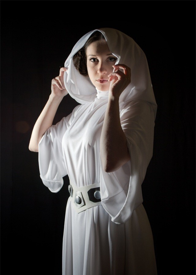 Star Wars: Princess Leia Cosplay Costume Girls Clothes Female Dress Wig