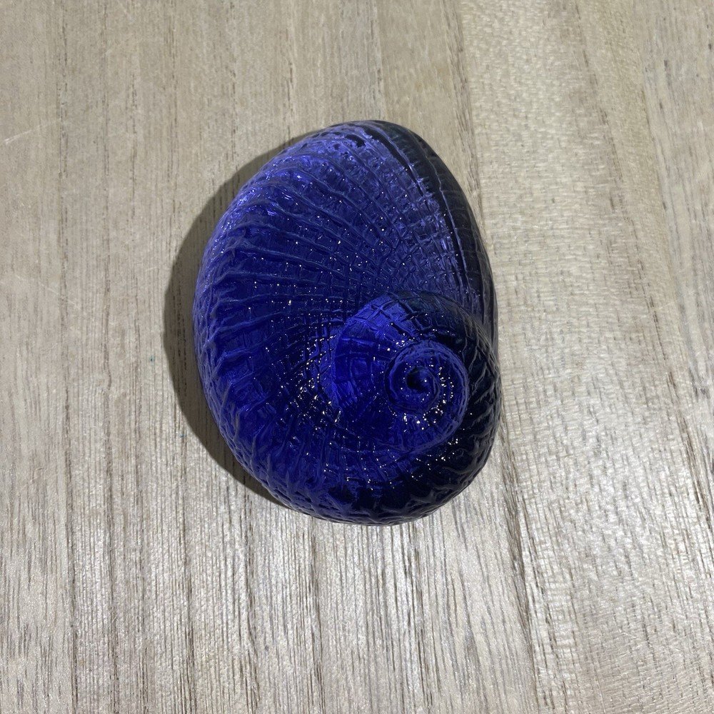 ILLUMINATIONS - Handmade Blue Purple Snail Seashell