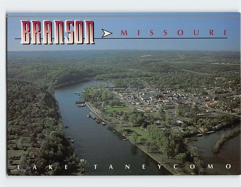 Postcard Aerial View Branson Missouri USA
