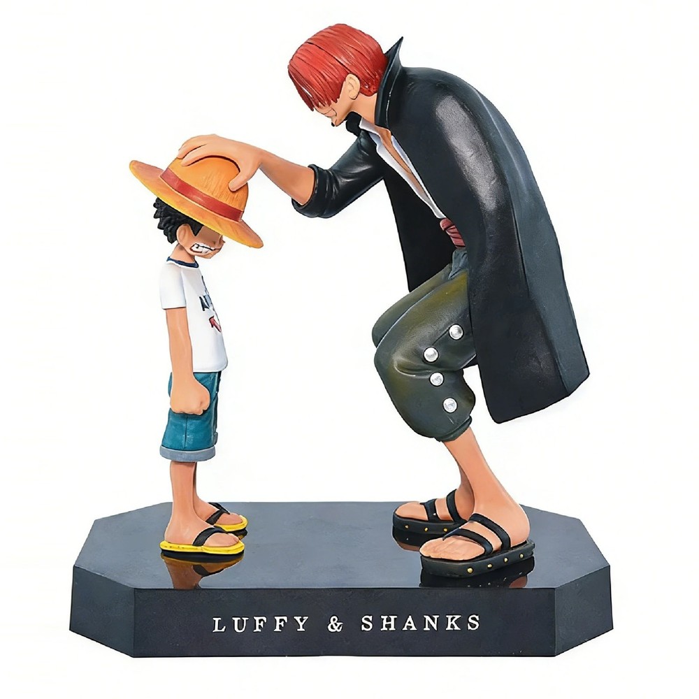 One Piece Shanks & Luffy PVC Anime Figure Collectible Statue Model Decor