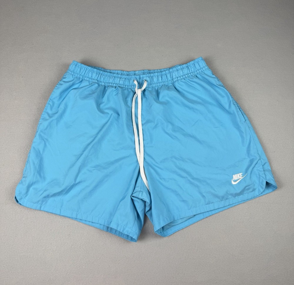 Nike Shorts Mens 2XL Light Blue Sportswear Woven Flow Lined Training DM6829