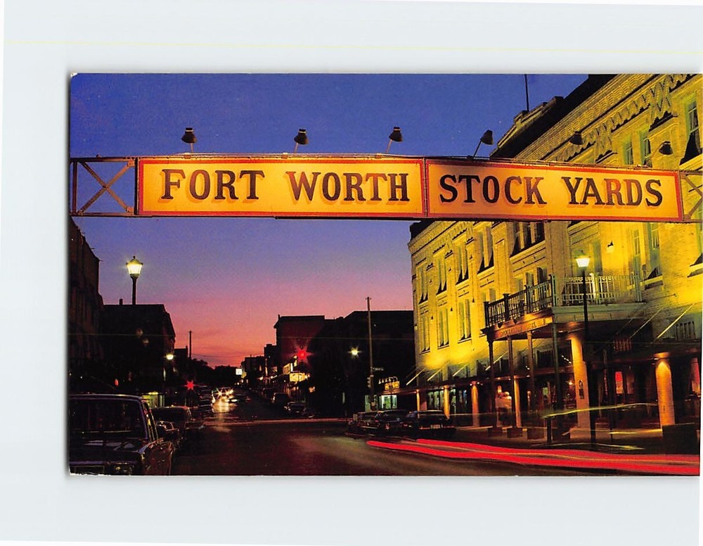 Postcard Fort Worth Stockyards Texas USA