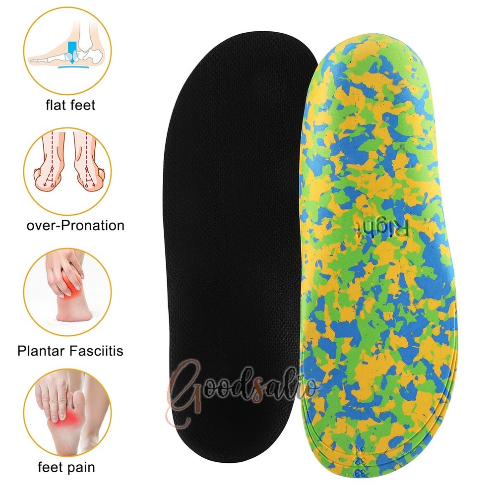 Kids Children Orthopedic Insoles Shoes Flat Foot Arch Support Anti-Slip Sport US