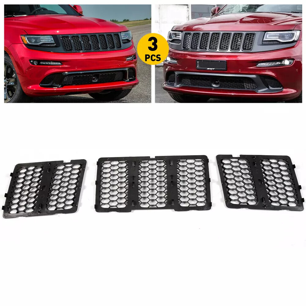 For Jeep Grand Cherokee 2014-2016 Front Grille Inserts Mesh Grill Honeycomb