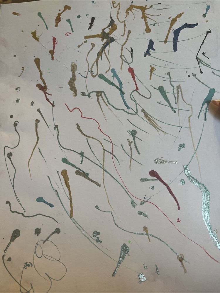 Abstract Art Drawing by a 6-Year-Old Child-image