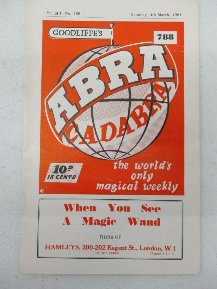 Goodliffe's Abracadabra Magic Magician Magazine Volume 31 No. 7 March 4, 1961-image