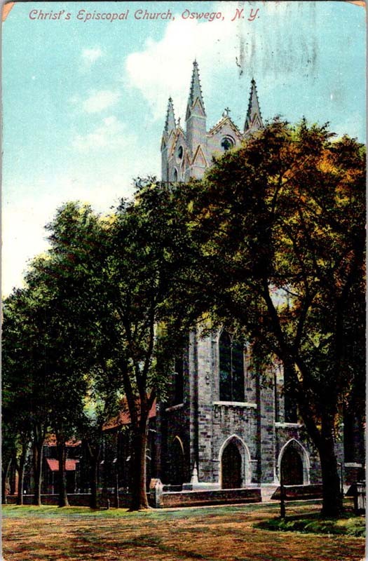Oswego New York NY : CHURCH SCENE m/14 AV8063