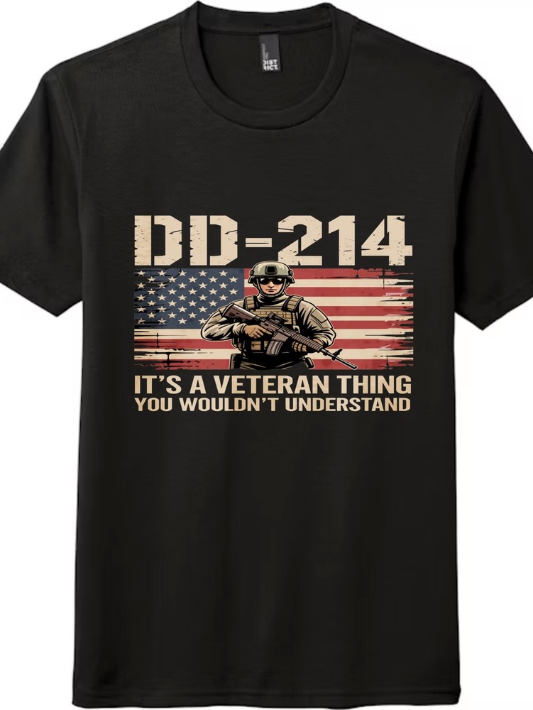DD-214 It's A Veteran Thing T-Shirt-Unisex Military Vet Pride Graphic Tee