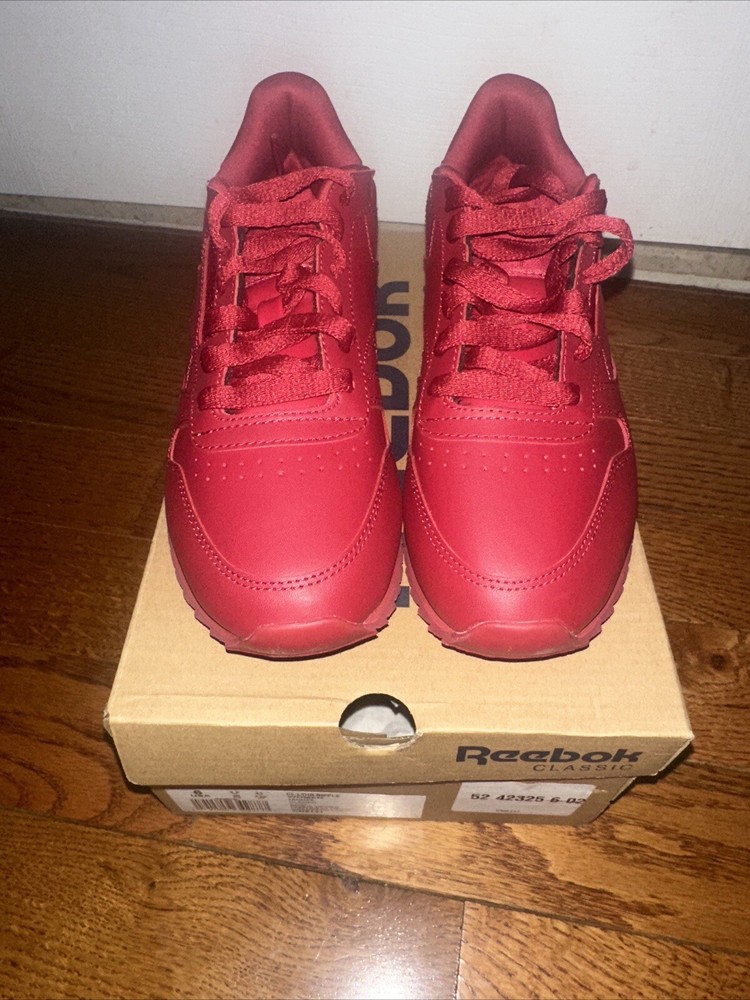Reebok Wmns Classic Leather Ripple ‘Crnaberry Red’ Sz 6