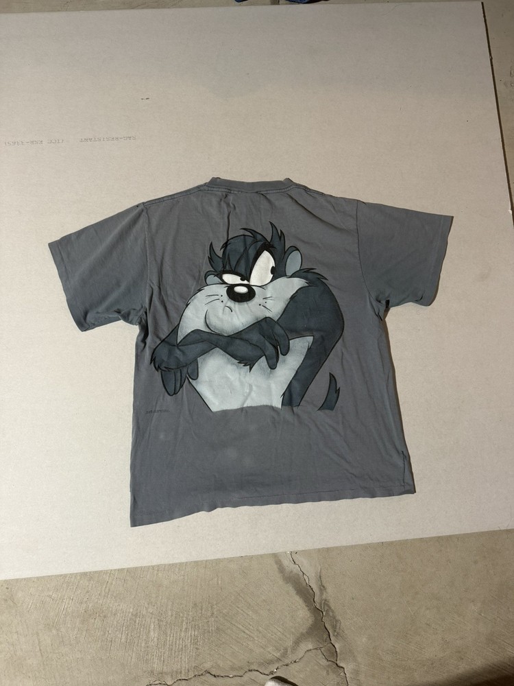 🔥VTG 90s Taz Wear Wu Wear Tasmanian Devil Looney Tunes Shirt Size XL