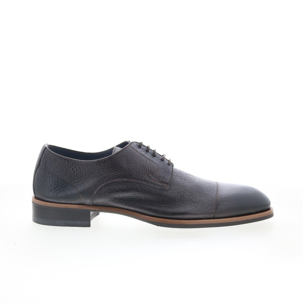 Di Bianco Bergamo Mens Brown Leather Oxfords & Lace Ups Cap Toe Shoes 9.5