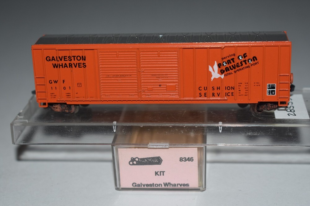 N Scale Roundhouse Galveston Wharves 50' Double Door Boxcar 1101 C47735