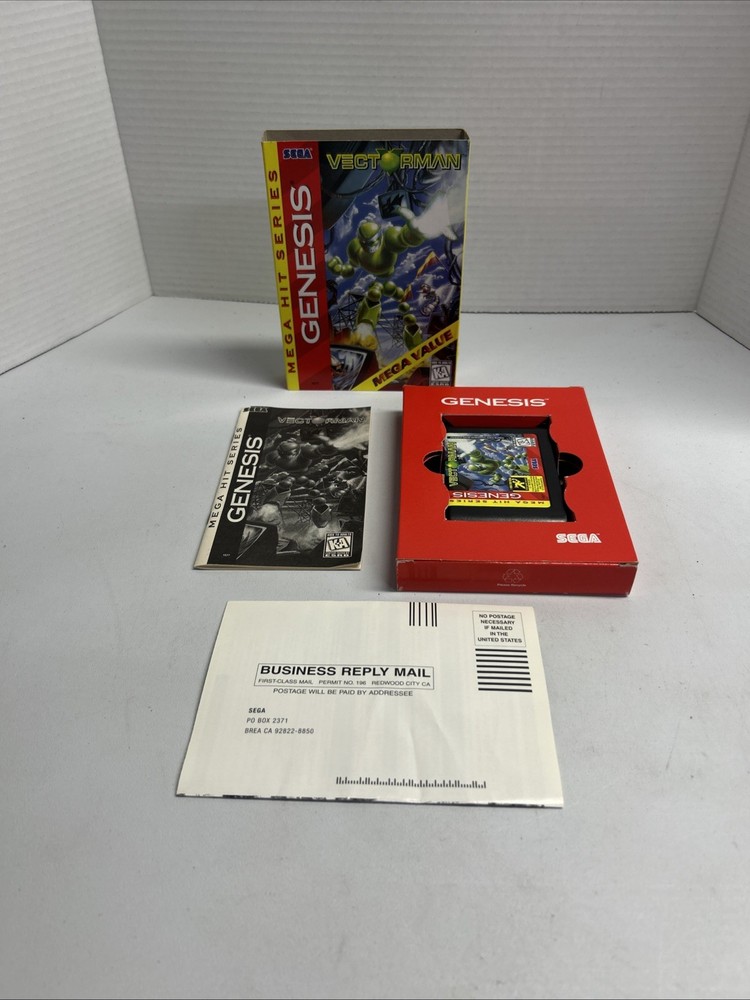 Sega Genesis Vectorman CIB Complete w/ Manual & Registration Card Tested RARE
