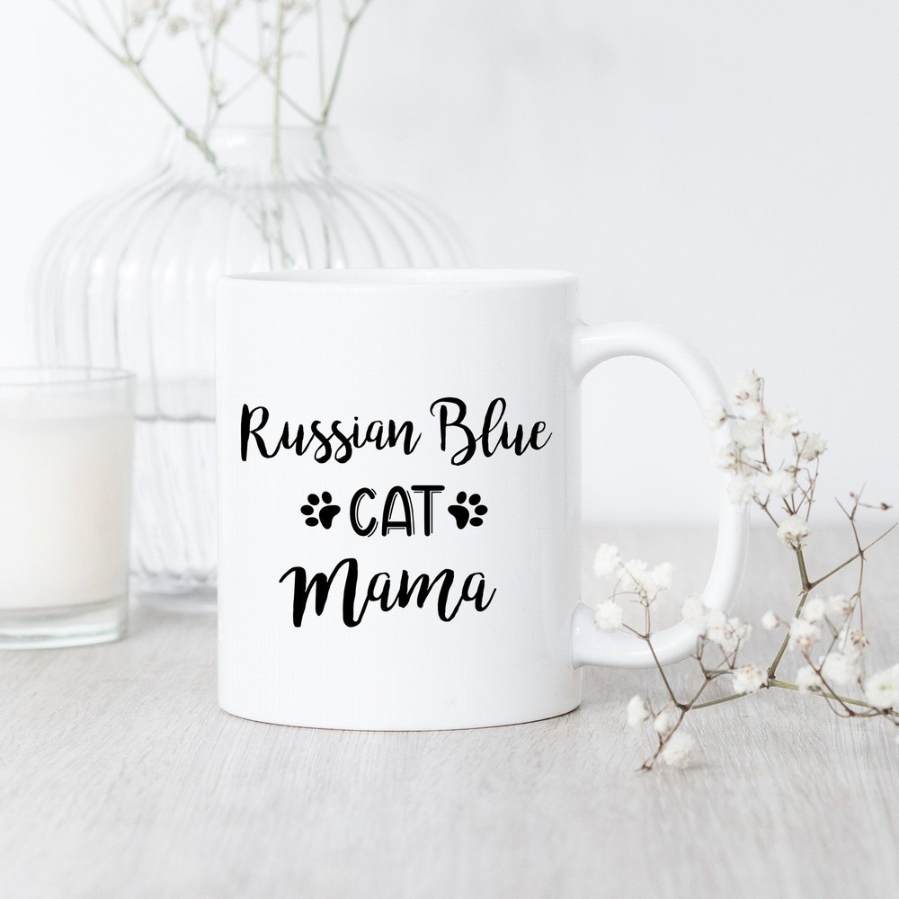 Russian Blue Cat Mama Mug Russian Blue Cat Mug Russian Blue Lover Gift Russian