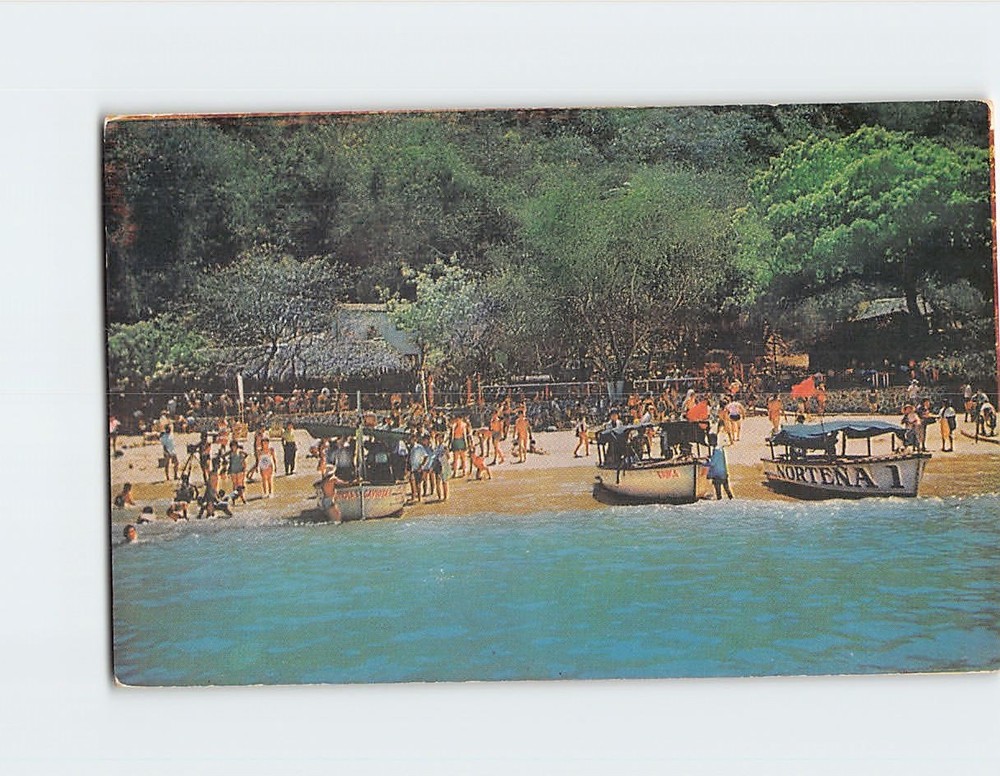 Postcard Lanchas En La Roqueta Acapulco Mexico
