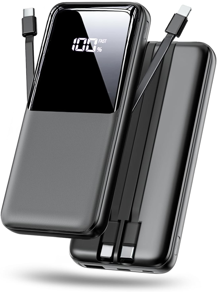 Portable Charger Power Bank - 15000Mah Fast Charging Powerbank with Built in USB
