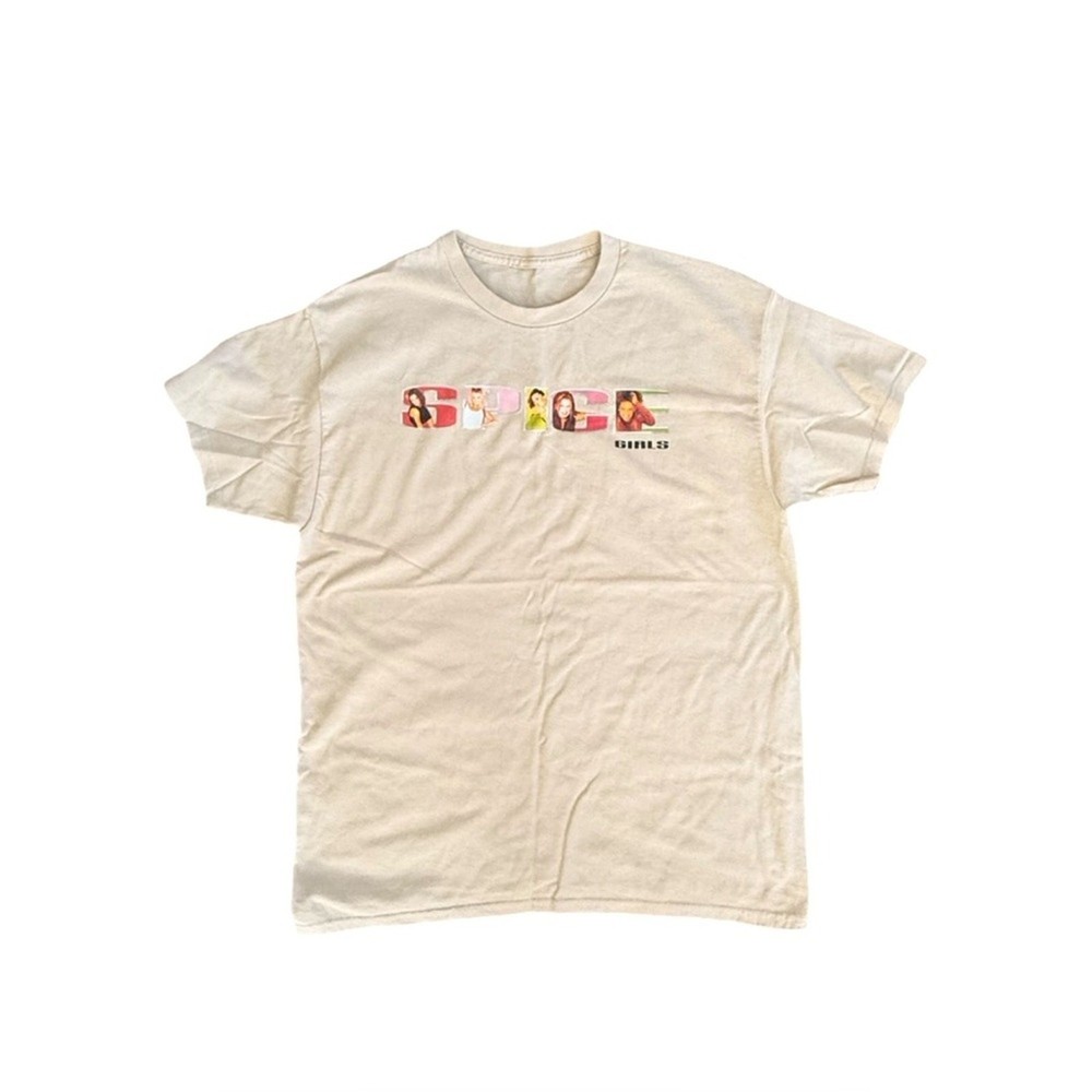 Vintage Spice Girls Graphic Band Tee | 90s Pop Tour T-Shirt Women’s M