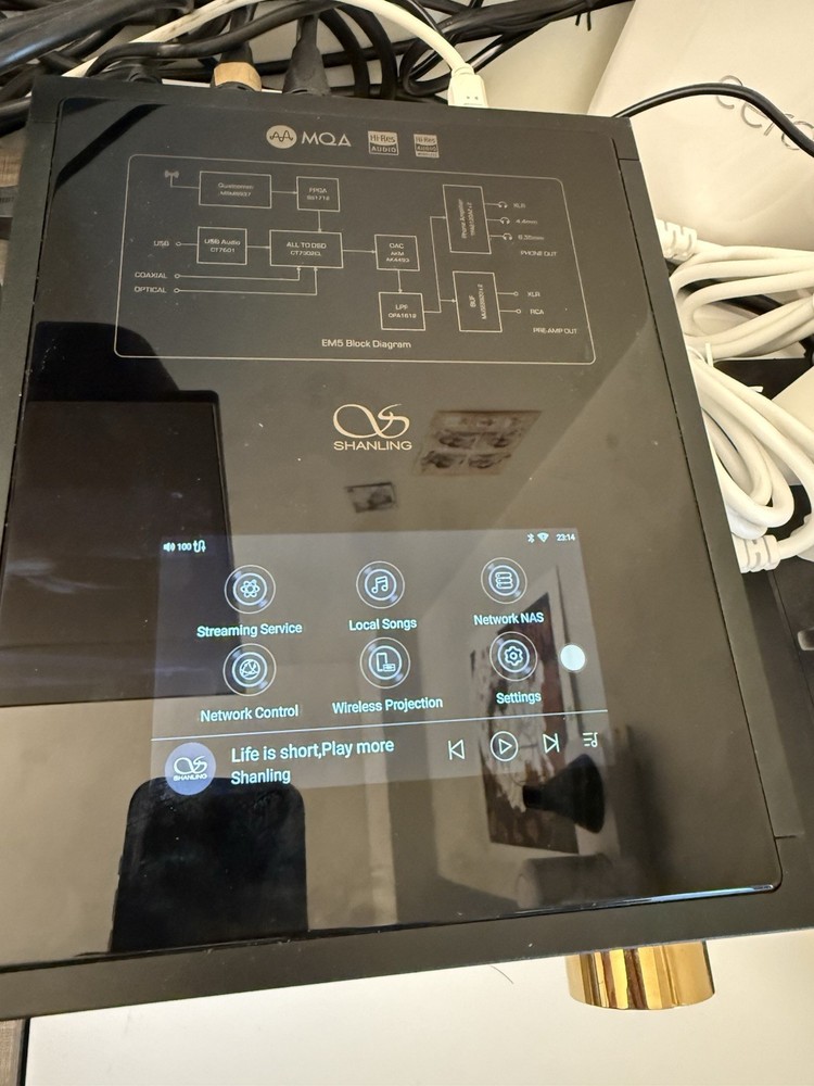 Shanling EM5 Desktop Streamer USB-DAC Headphone Amplifier Black