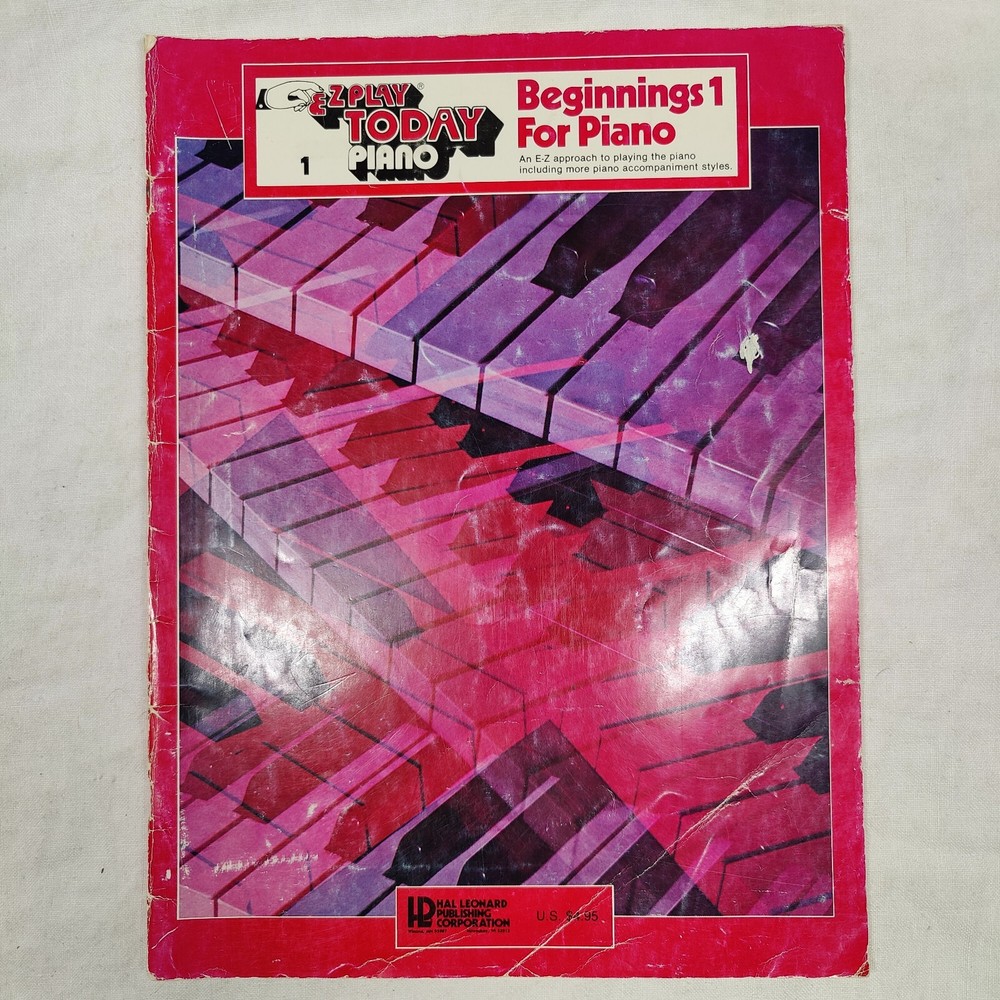 Beginnings For Piano 1 EZ Play Today Piano 1 Sheet Music Song Book Easy 1975