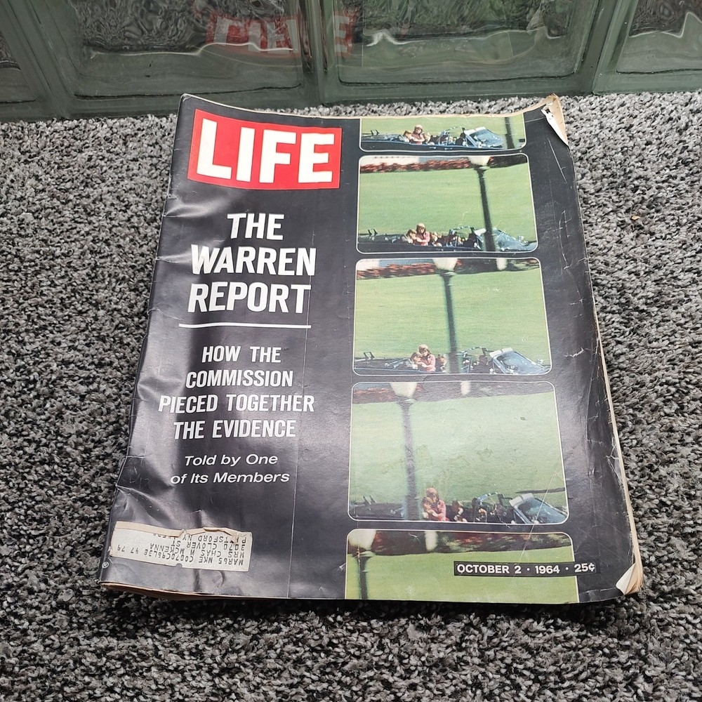 Life Magazine October 2, 1964 The Warren Report, JFK Assassination vintage old