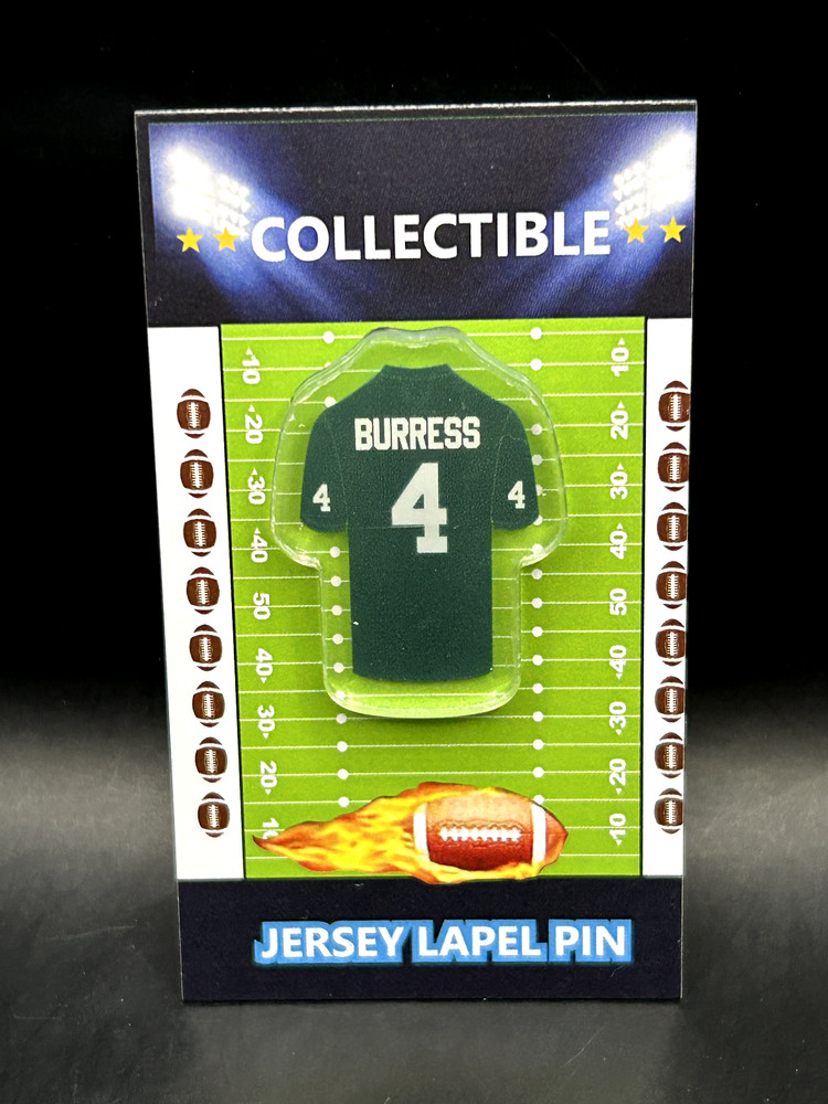 Michigan State Spartans Plaxico Burress jersey lapel pin-Retro  Collectible