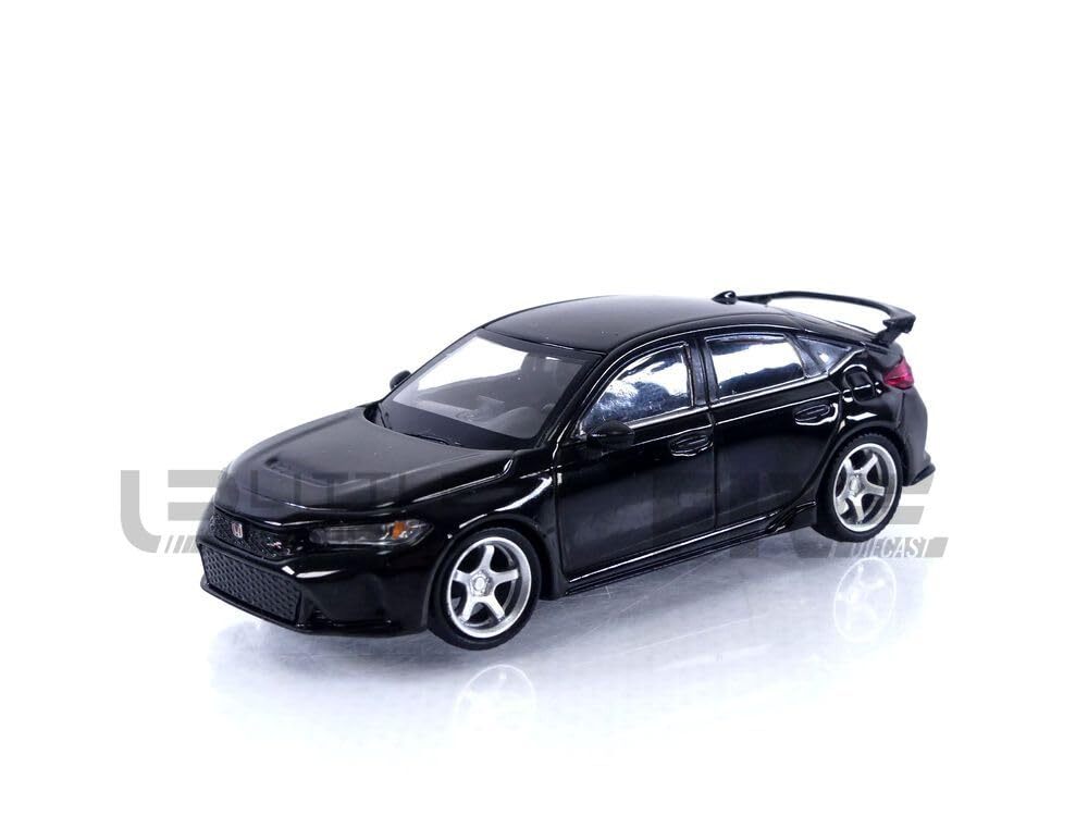 TrueScale Miniatures MINI GT 1/64 Honda Civic Type R 2023 Crystal Black Pearl