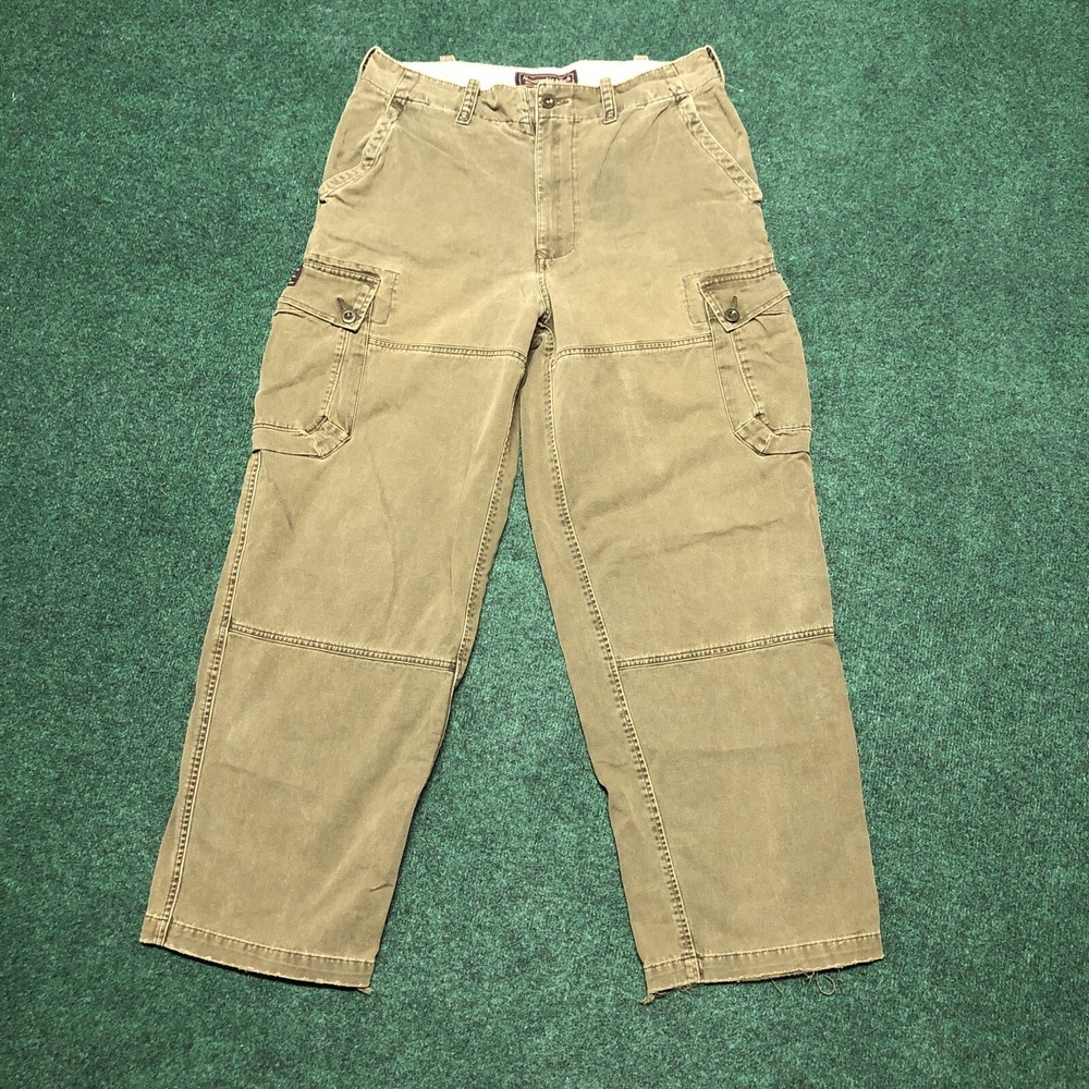 Vintage Y2K Abercrombie & Fitch Cargo Pants Size 32R (34x29) Double Knee Skater