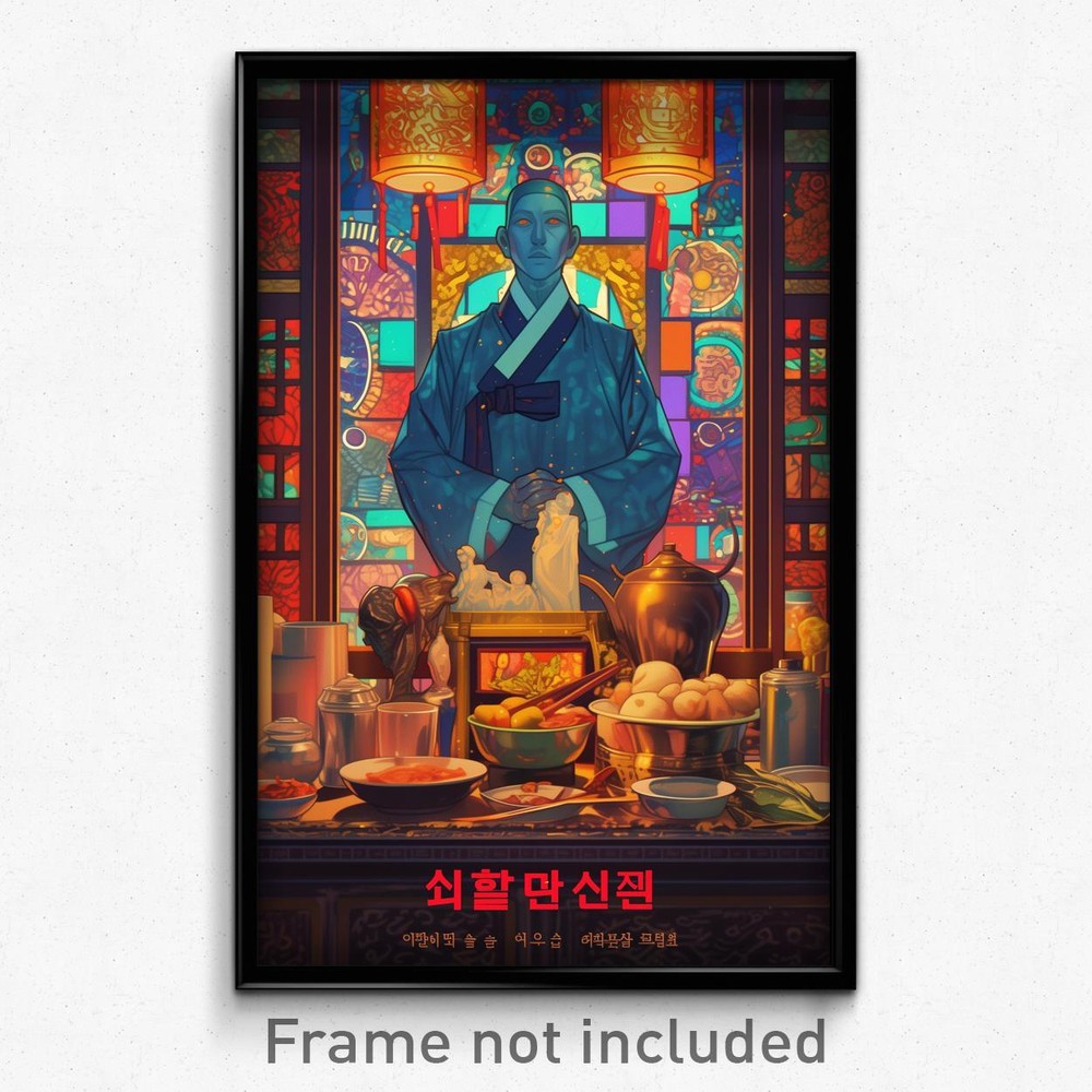 Korean Retro Film Art Print - Neat Stained Glass Movie Poster
