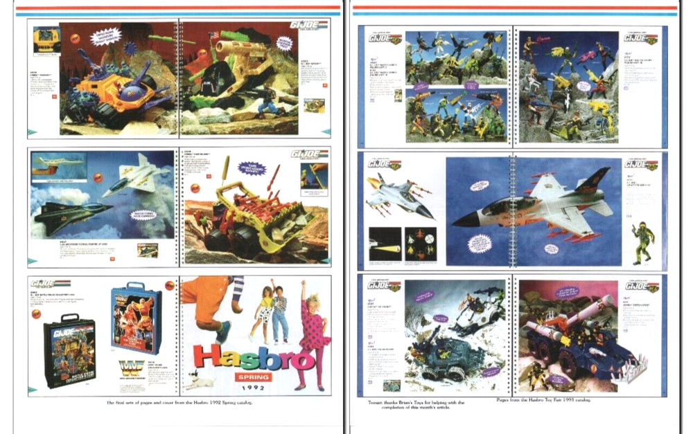 2004 GI Joe Hasbro Retro Action Figures Toy 2 PG Print Ad Art 1992-1993