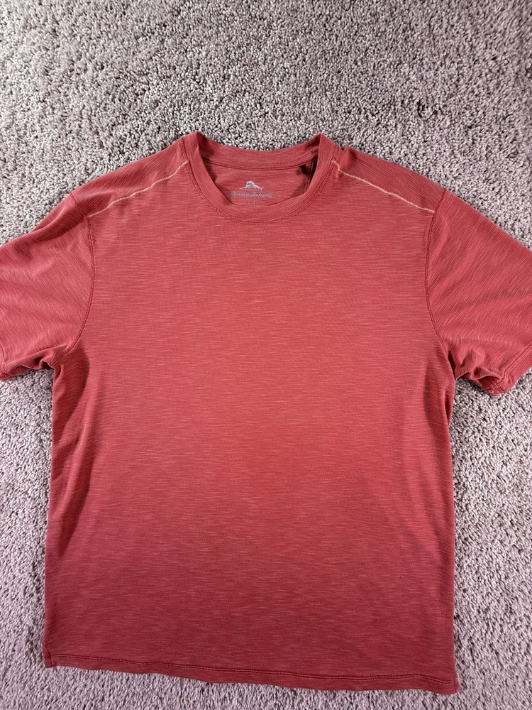 Tommy Bahama T Shirt Men’s Size Large Coral Short Sleeve