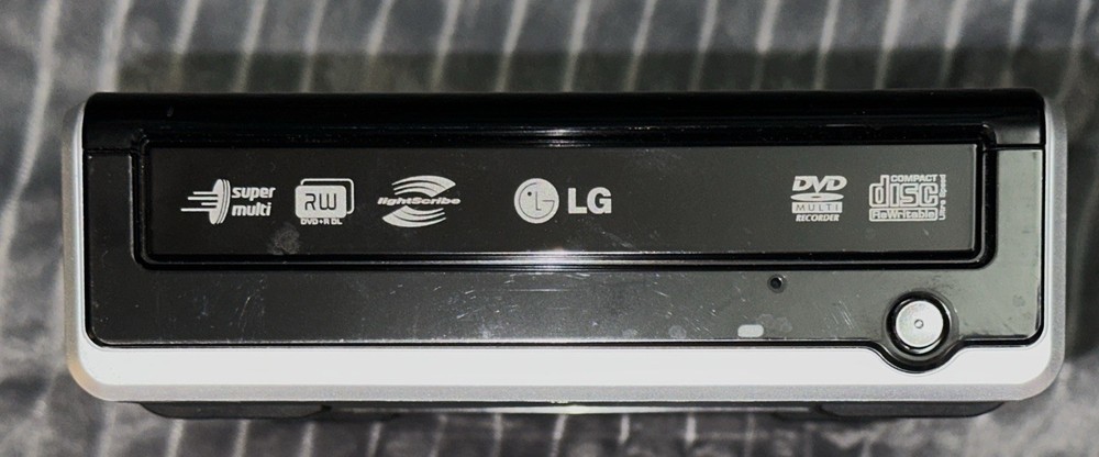 LG Super Multi External DVD Rewriter GSA-2166D LightScribe USB 2.0 DVD±RW Burner